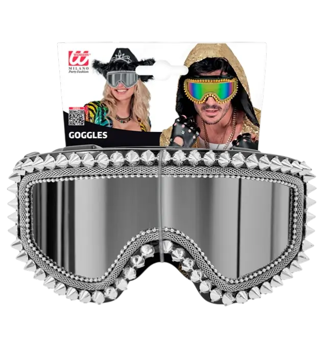 "APRÈS-SKI-BRILLE PARTY WINTER FESTIVAL MIT NIETEN UND SILBERNEN STRASSSTEINEN"