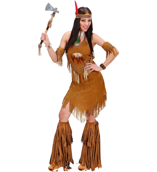 Cowboy Western Überstiefel mit Fransen in Wildlederoptik – Kostüm Accessoire