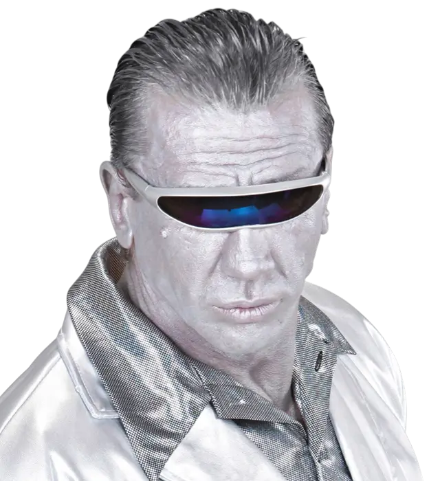 Silberne Roboter Brille – Futuristisches Kostüm Accessoire