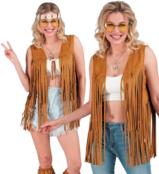 Hippie Fransenjacke im Cowboy Western Stil – 70er Jahre Kostümjacke