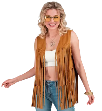 Hippie Fransenjacke im Cowboy Western Stil – 70er Jahre Kostümjacke