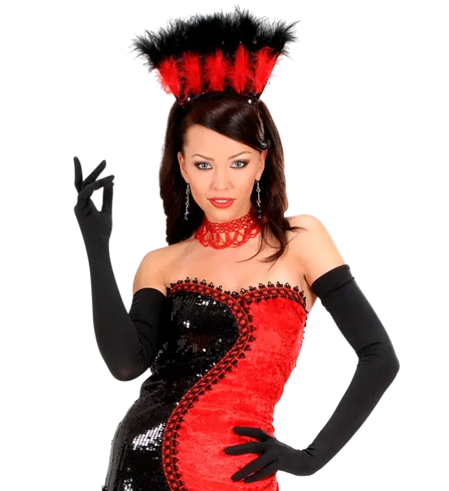 "BLACK LONG ELASTANE GLOVES" 60 cm - auch für Männer geeignet