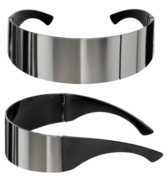 Spiegel Sonnenbrille – Verspiegelte Brille – Kostüm Accessoire