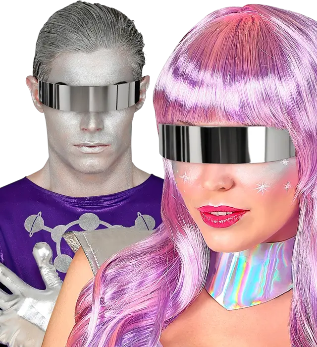 Spiegel Sonnenbrille – Verspiegelte Brille – Kostüm Accessoire