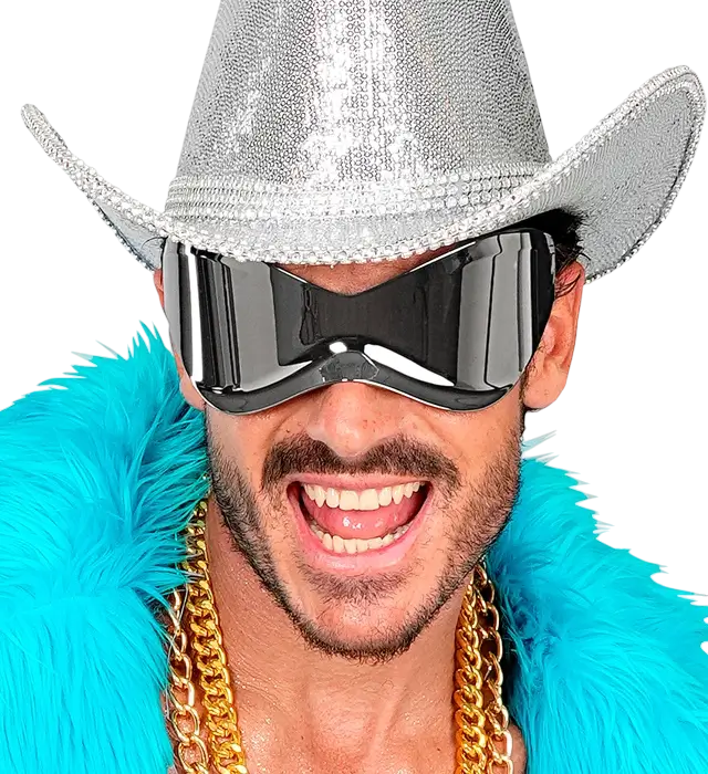 Super Spiegel Sonnenbrille – Verspiegelte Brille – Kostüm Accessoire