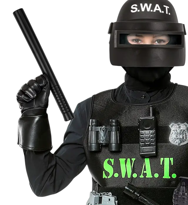 Polizei Schlagstock 29 cm – Polizei Kostüm Accessoire