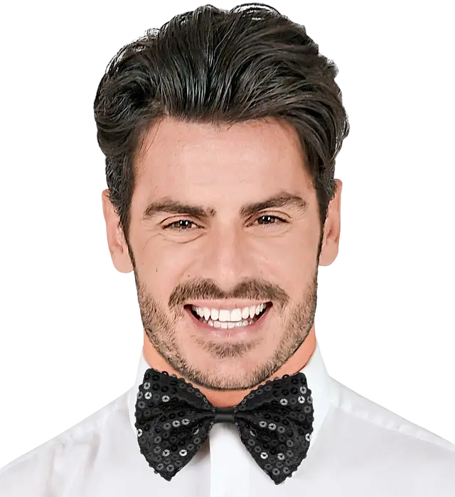 "SCHWARZE PAILLETTENFLIEGE"