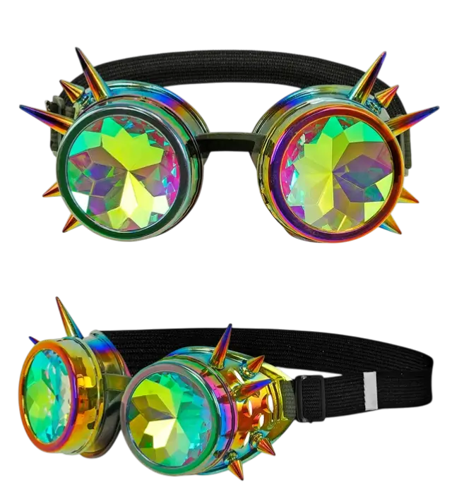 Steampunk Kaleidoskop Brille – Retro Futuristisches Kostüm Accessoire