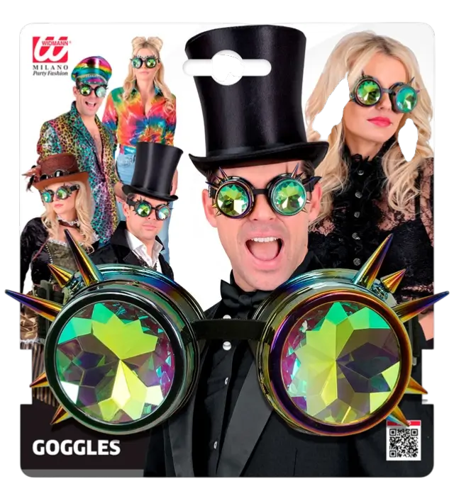 Steampunk Kaleidoskop Brille – Retro Futuristisches Kostüm Accessoire