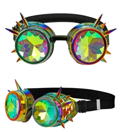 Steampunk Kaleidoskop Brille – Retro Futuristisches Kostüm Accessoire
