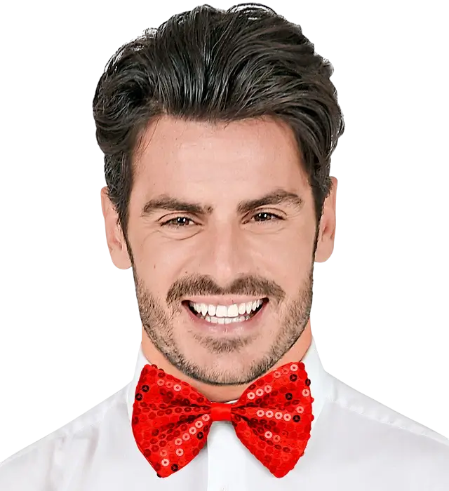 "ROTE PAILLETTENFLIEGE"