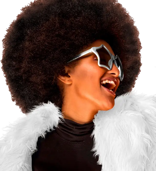 Silberne Stern Brille – Festival Kostüm Accessoire