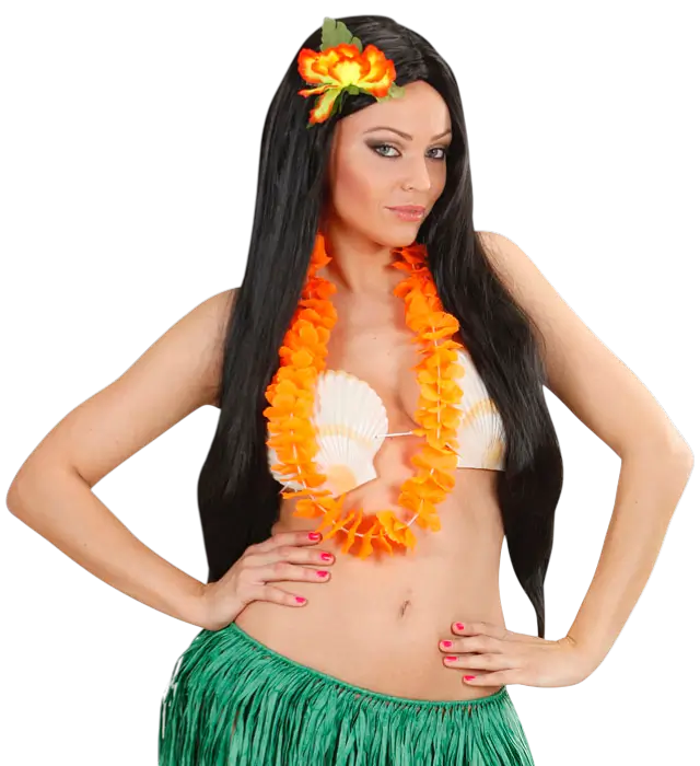 "HAWAIENER HALSKETTE FLUORESZENT 4 Kul.