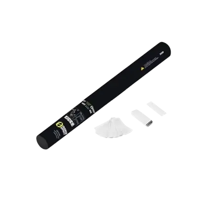 Manuelle Konfettikanone 40cm - Weiß