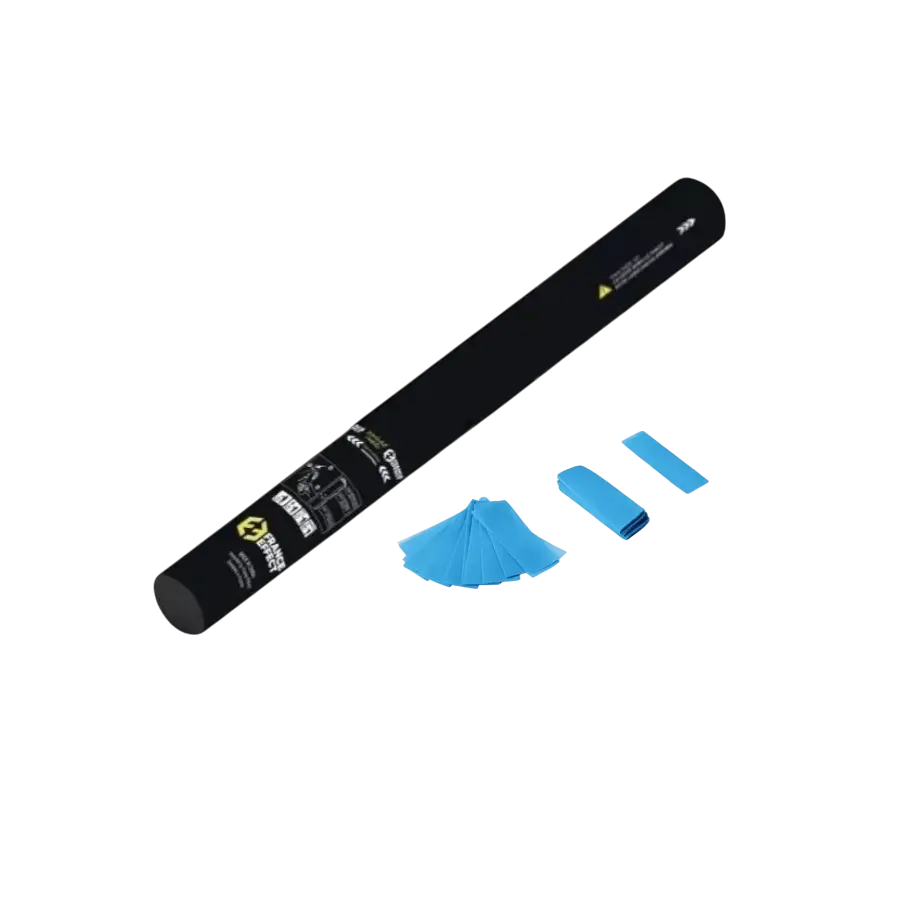 Manuelle Konfettikanone 40cm - Blau