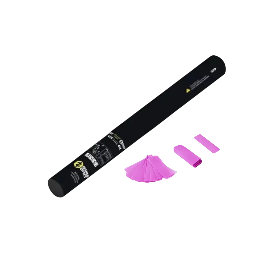 Manuelle Konfettikanone 40cm - Pink