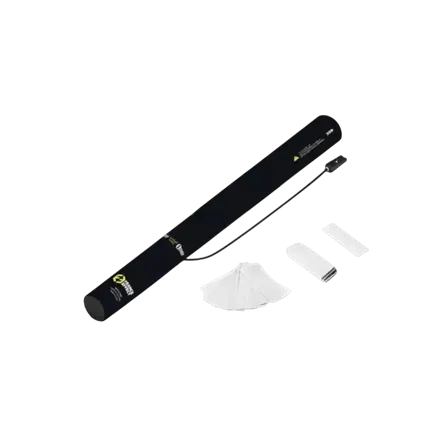 Elektrische Konfettikanone 40cm - Weiß