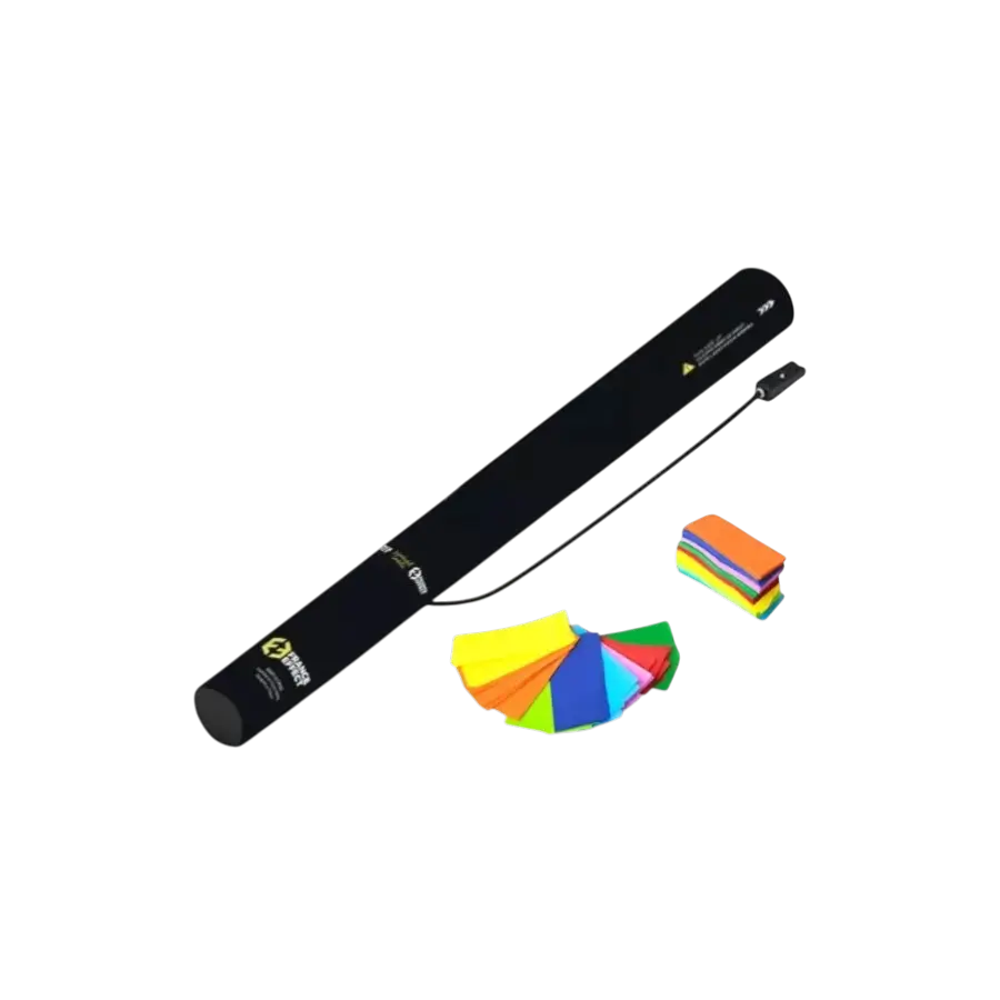 Elektrische Konfettikanone 40cm - Mehrfarbig