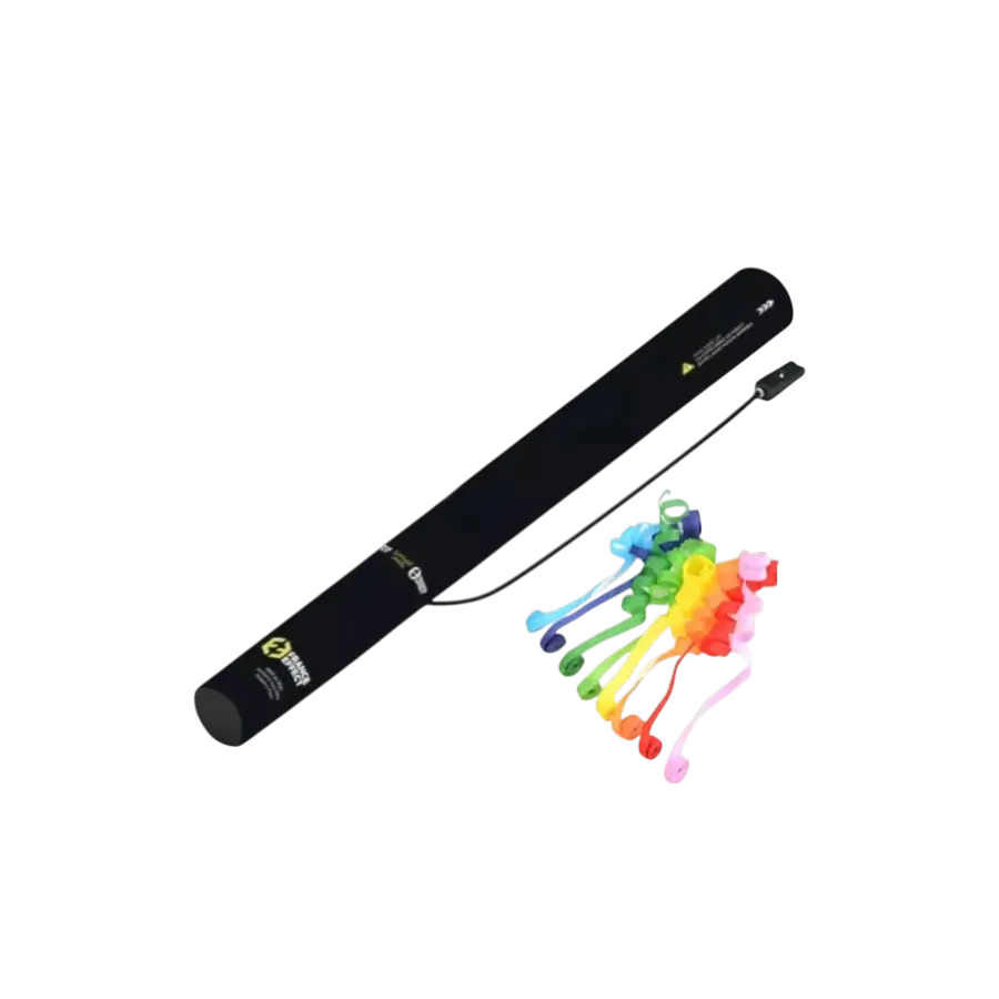 Elektrische Konfettikanone 40cm - Streamer Mehrfarbig