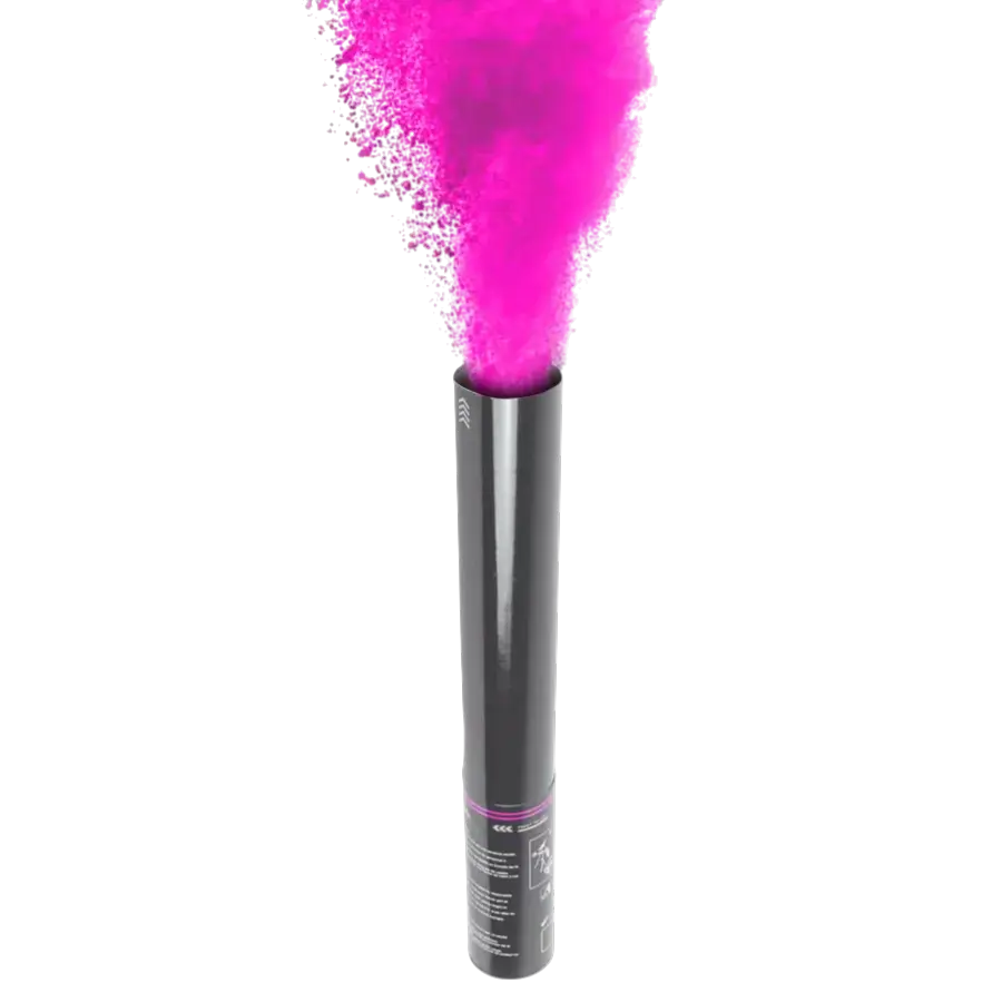 Manuelle Holi-Pulverkanone 40 cm - Rosa