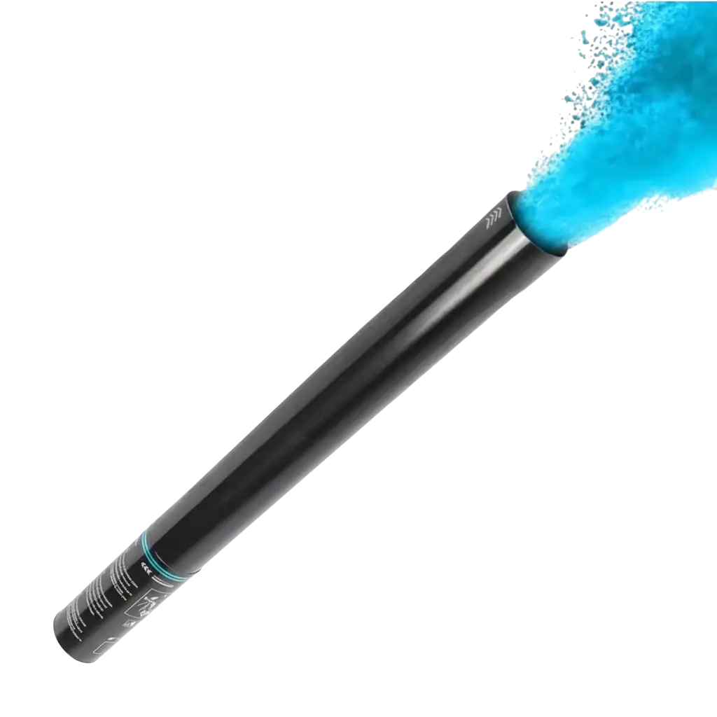 Manuelle Holi-Pulverkanone 80 cm - Blau