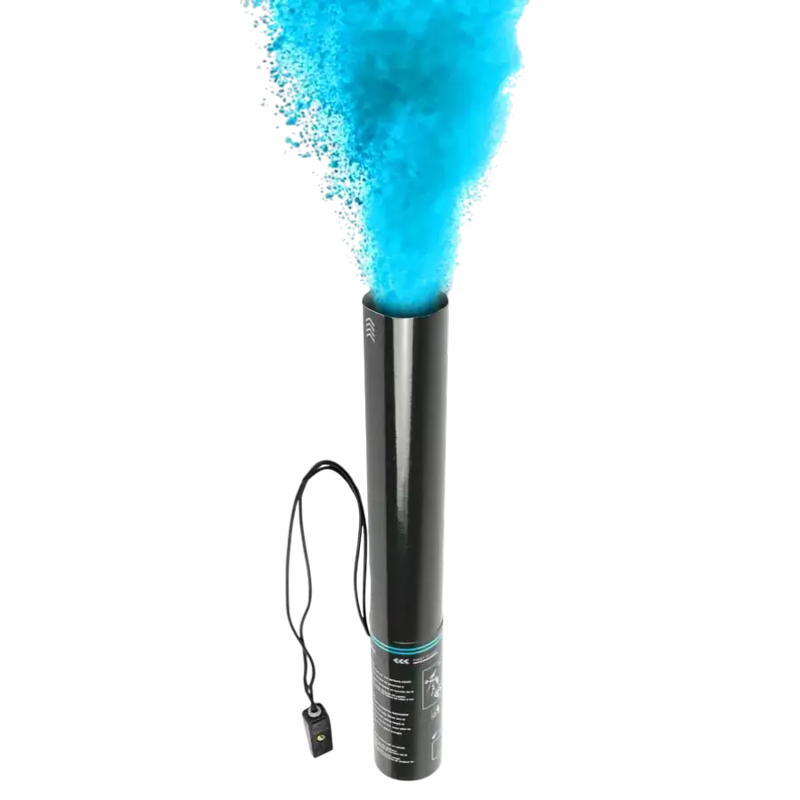 Elektrische Holi-Pulverkanone 40 cm - Blau