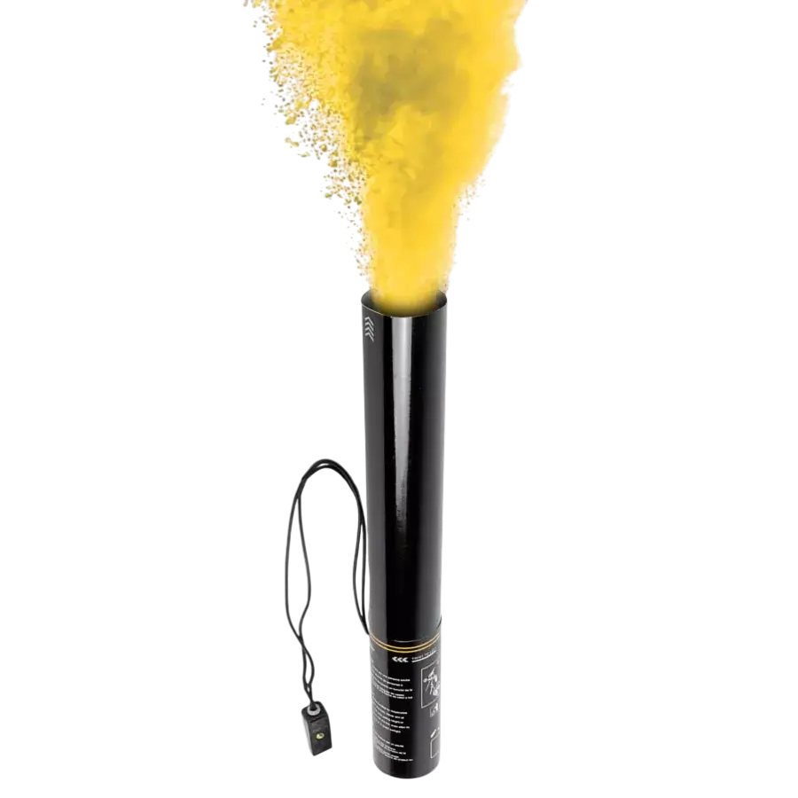 Elektrische Holi-Pulverkanone 40 cm - Gelb