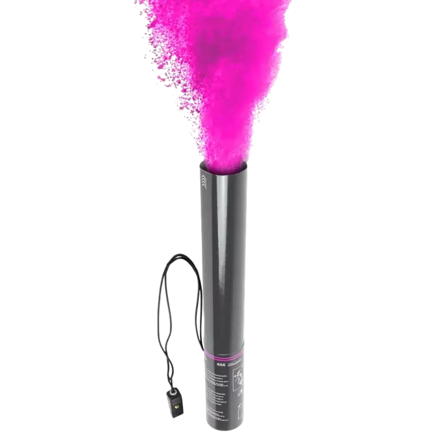 Elektrische Holi-Pulverkanone 40 cm - Rosa