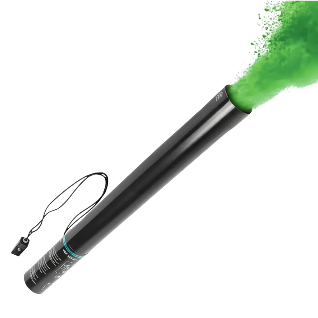 Elektrische Holi-Pulverkanone 80 cm - Grün