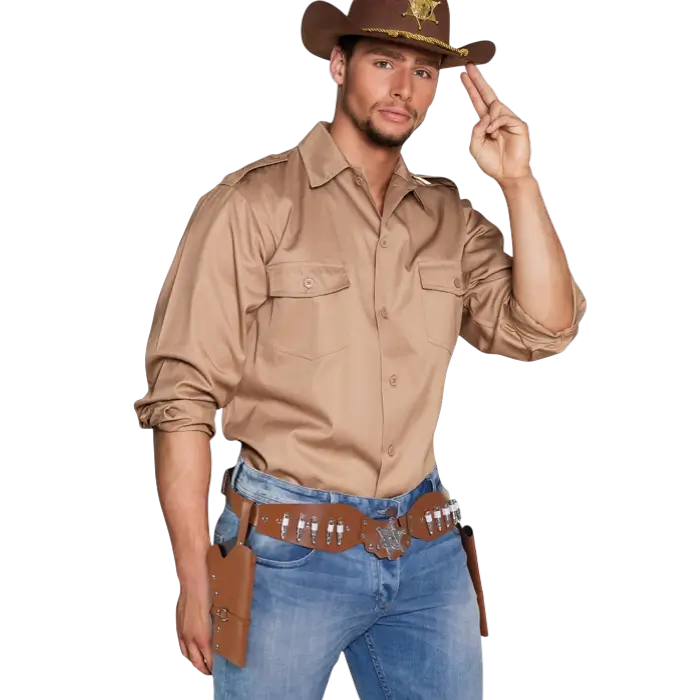 Cowboy-Etuis Sheriff sortiert