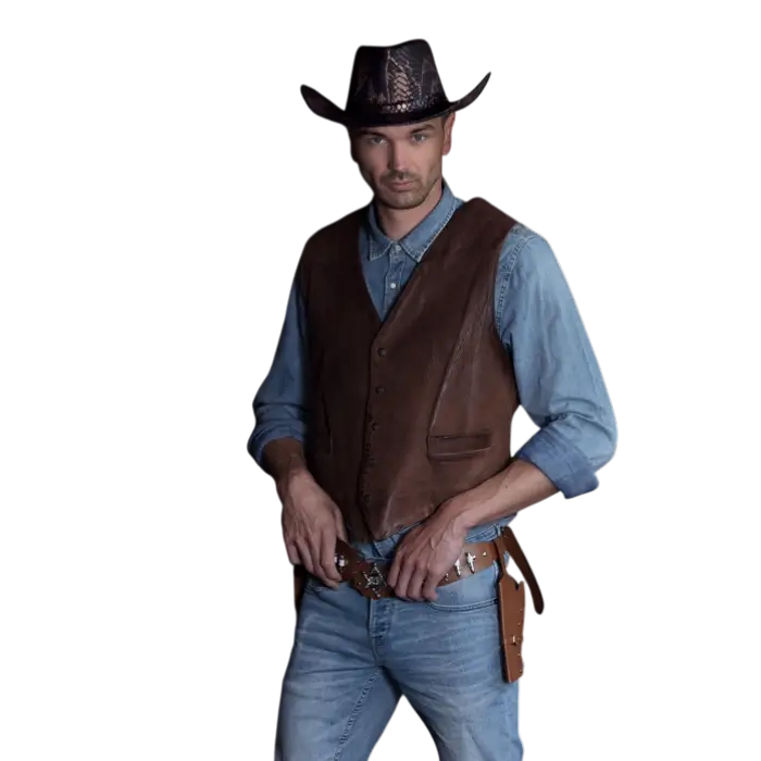 Cowboy-Etuis Sheriff sortiert