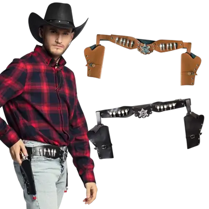 Cowboy-Etuis Sheriff sortiert