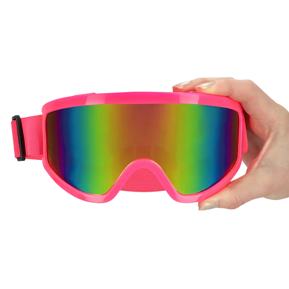 Ski Partybrille für Party und Kostüm – Neonrosa
