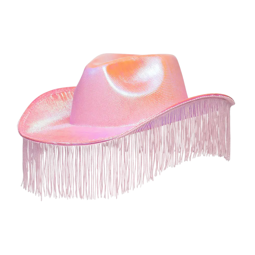 Cowboyhut mit Fransen für Kostüm „Fabulous“ – Rosa