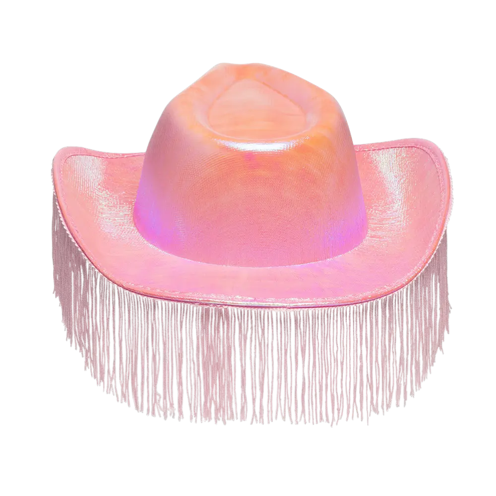 Cowboyhut mit Fransen für Kostüm „Fabulous“ – Rosa