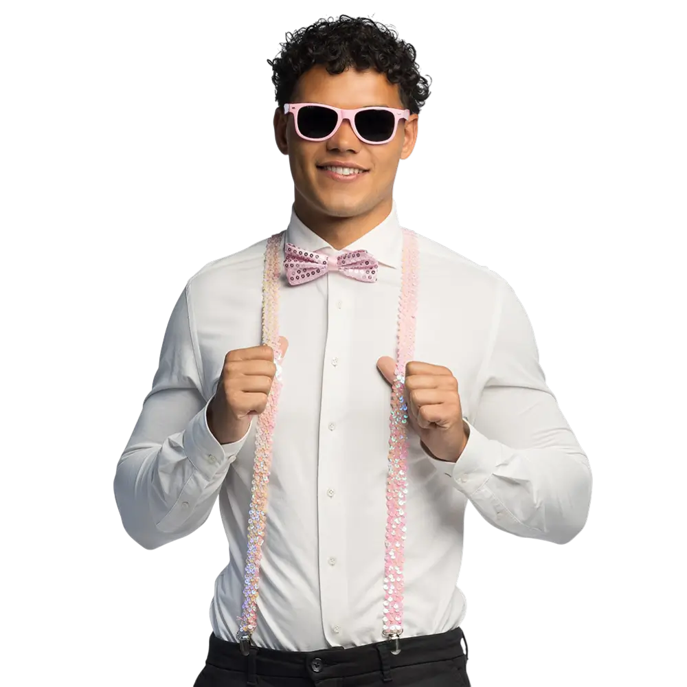 Set Pailletten hellrosa