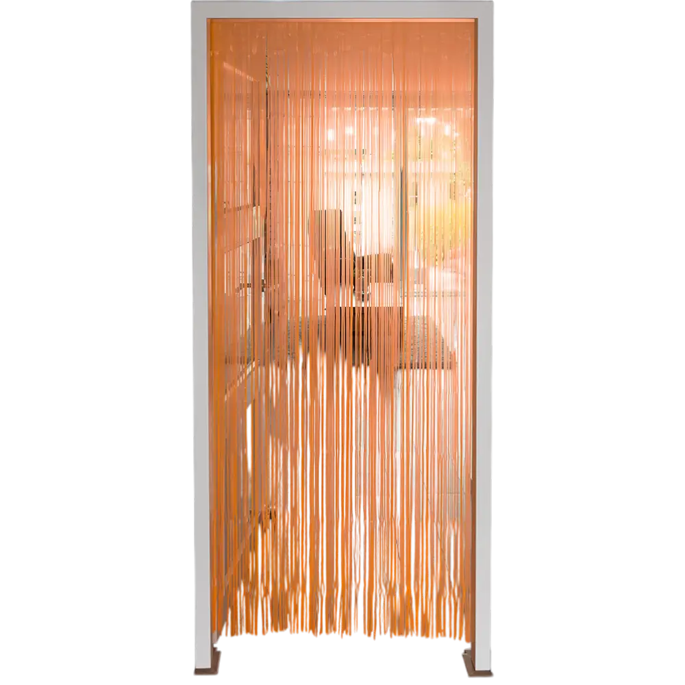 Aluminiumvorhang Fluo orange 200x100cm