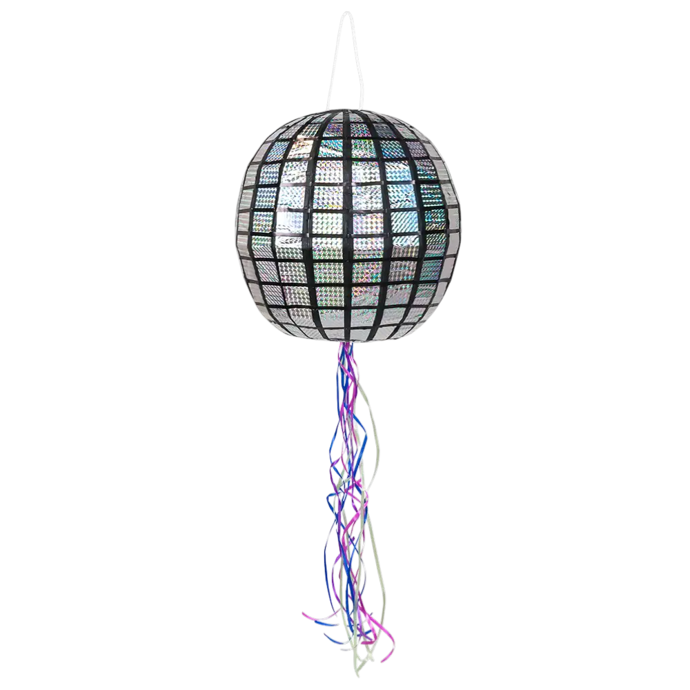 Piñata zum Ziehen Discokugel 30cm