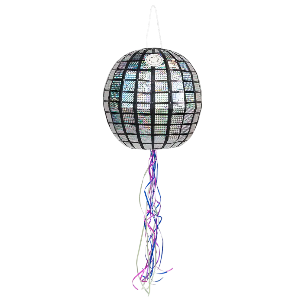 Piñata zum Ziehen Discokugel 30cm