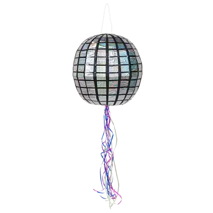 Piñata zum Ziehen Discokugel 30cm