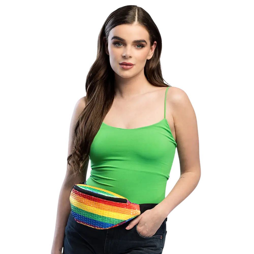 Hüfttasche Sequins Regenbogen