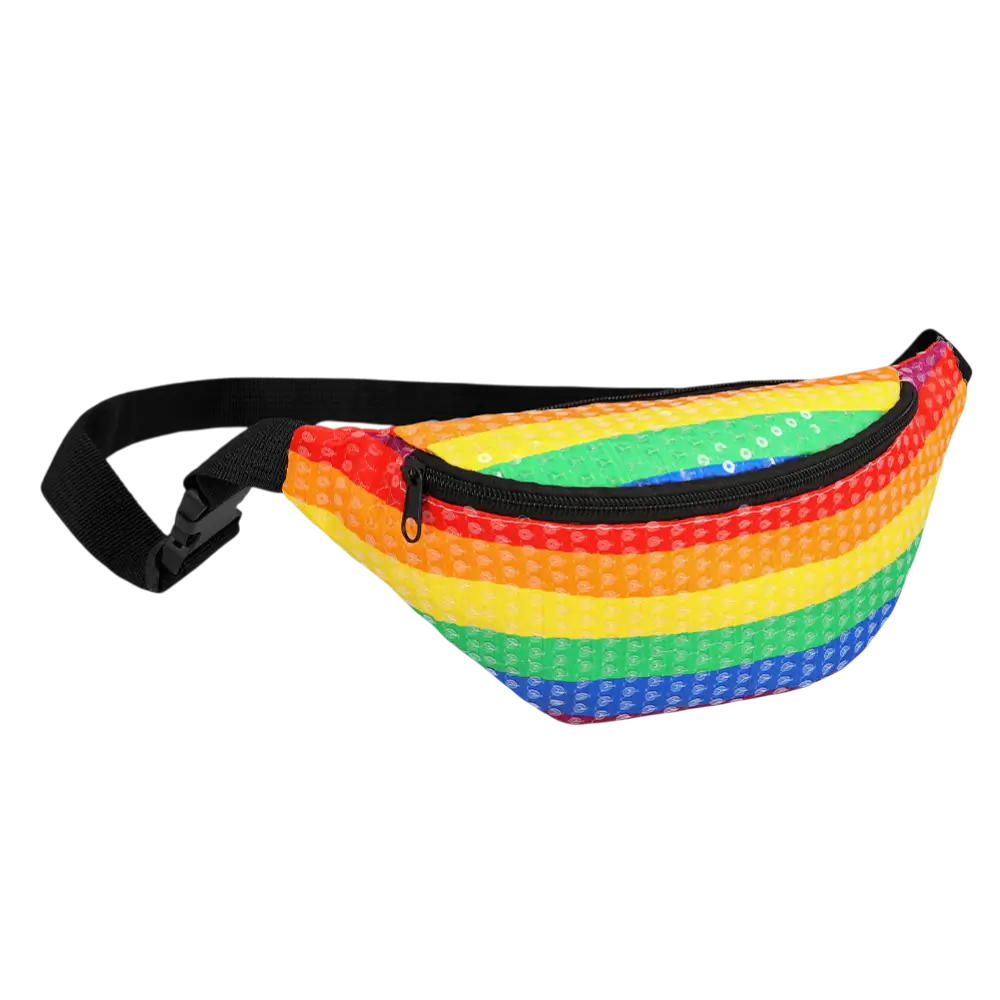 Hüfttasche Sequins Regenbogen
