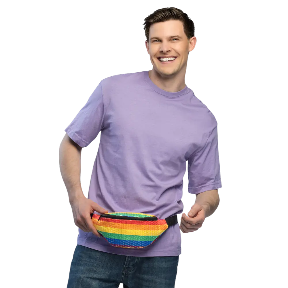 Hüfttasche Sequins Regenbogen