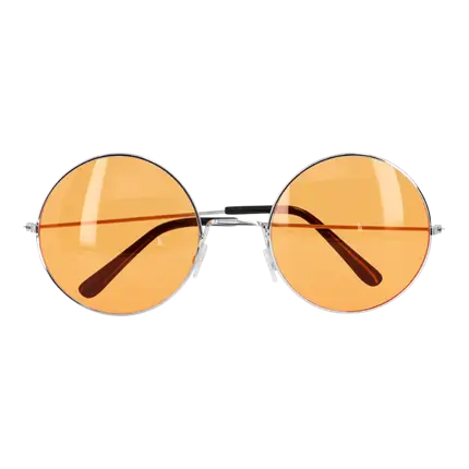 Partybrille Hippie XL orange