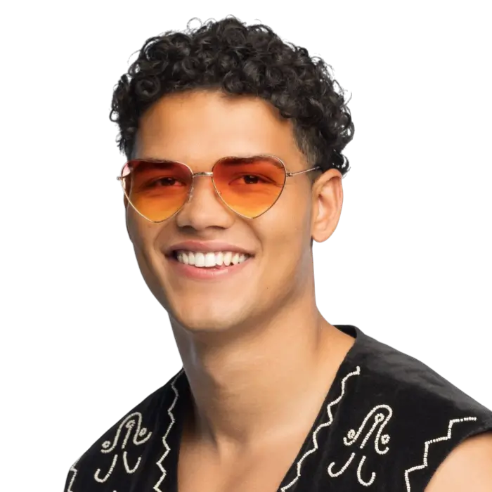 Partybrille Groovy love