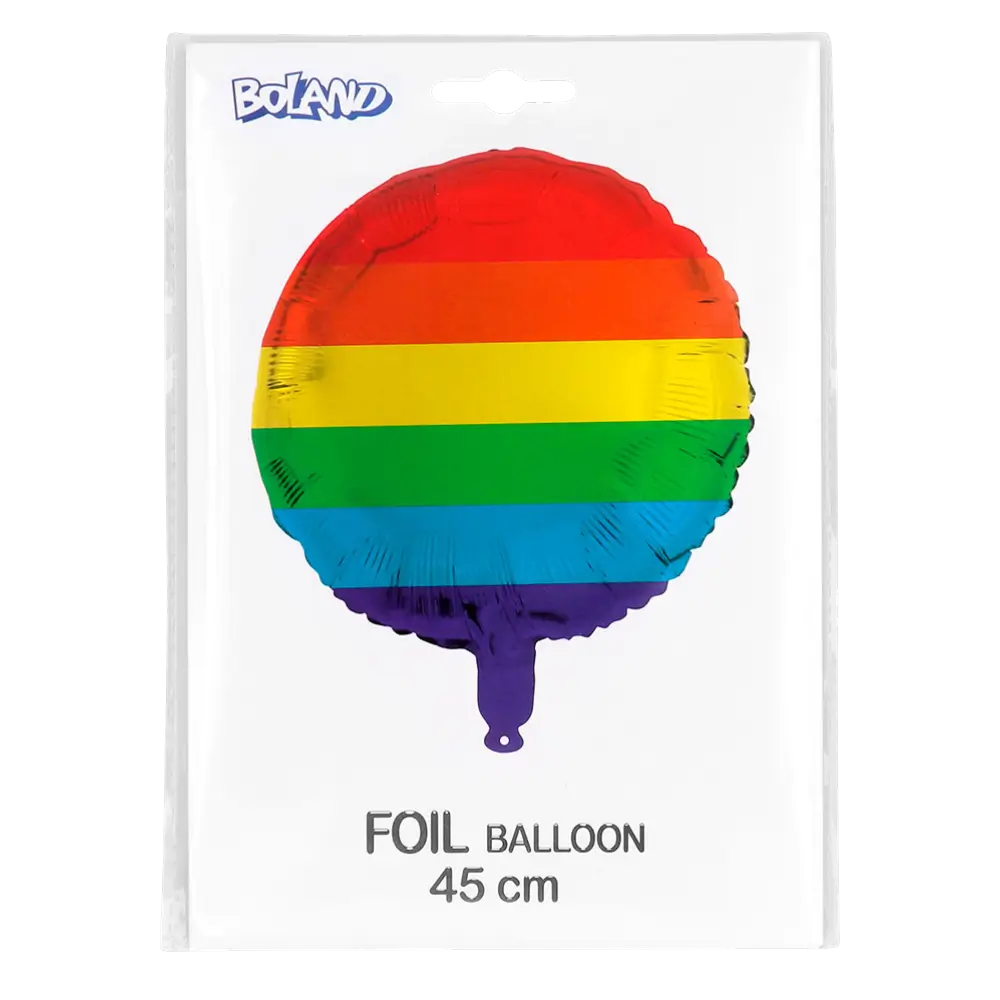 Aluminiumballon Regenbogen 45cm