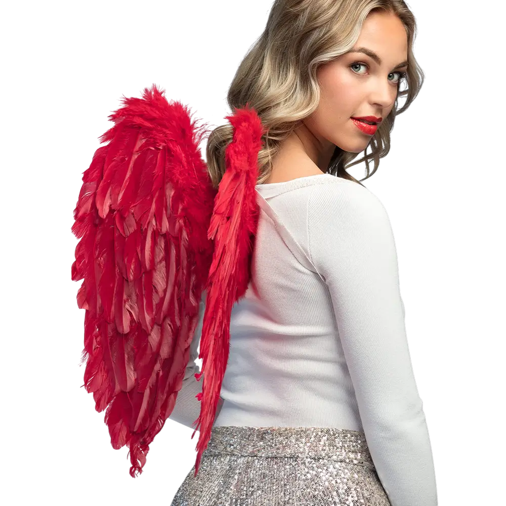 Flügel Engel Divine rot 50x50cm