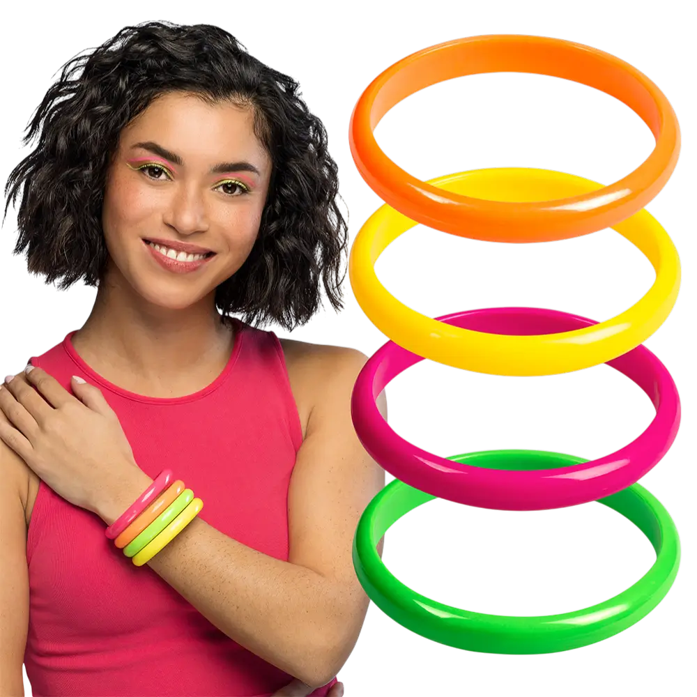 Set mit 4 Rave-Armbändern
