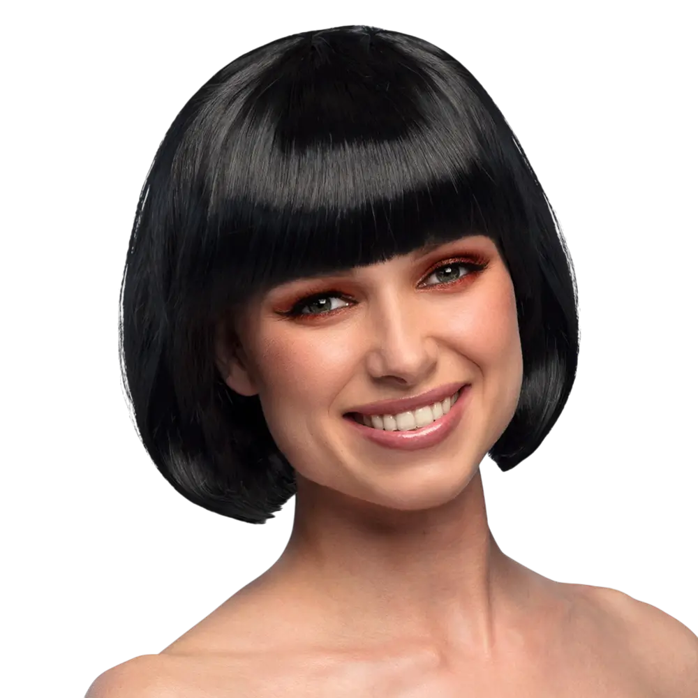 Perücke Cabaret Schwarz