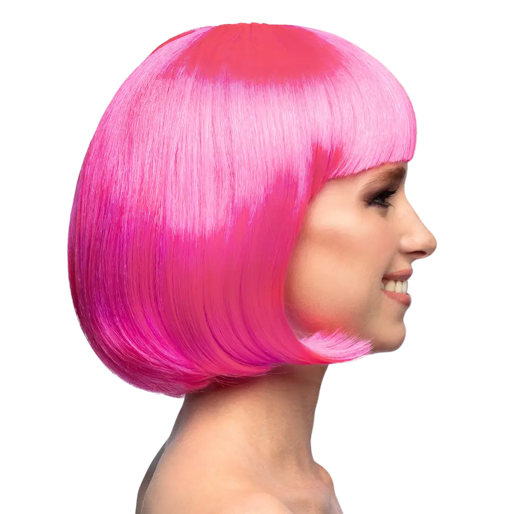 Perücke Cabaret Neonpink